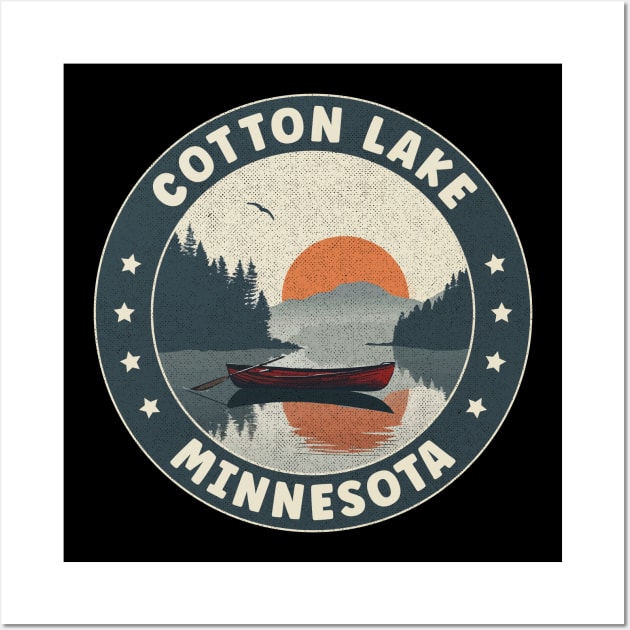 Cotton Lake Minnesota Sunset Wall Art by turtlestart